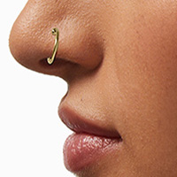 Versatile non-piercing gold plated body rings.