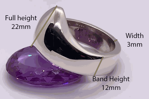 Measurements for a heavy glans bump cock ring
