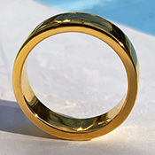 Gold Band Cock Ring in 24ct gold plating