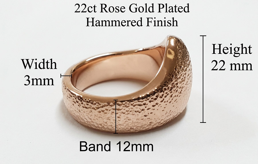 rose gold penis ring weighted bump ring design for mens cock