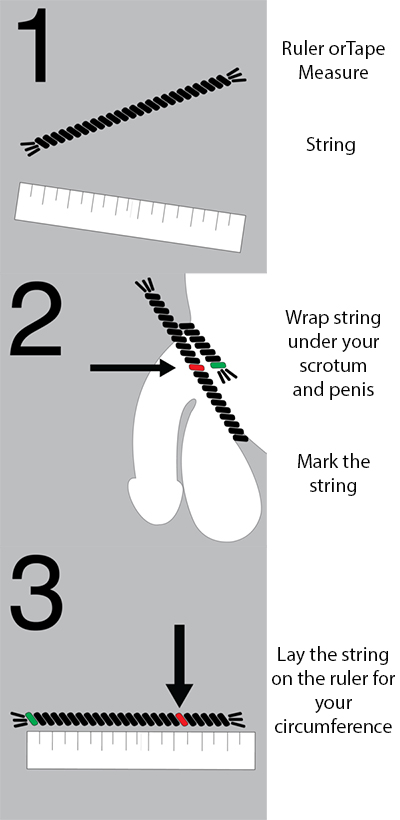How to measure for a custom scrotum and cock ring