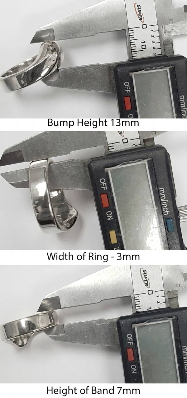 measure for a penis ring diagram