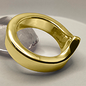 V Glans Cock Ring in 24ct gold plating