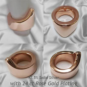 v glans heavy rose gold cock jewelry