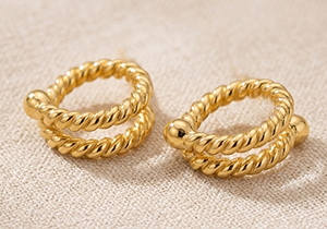 gold mens nipple ring jewelry