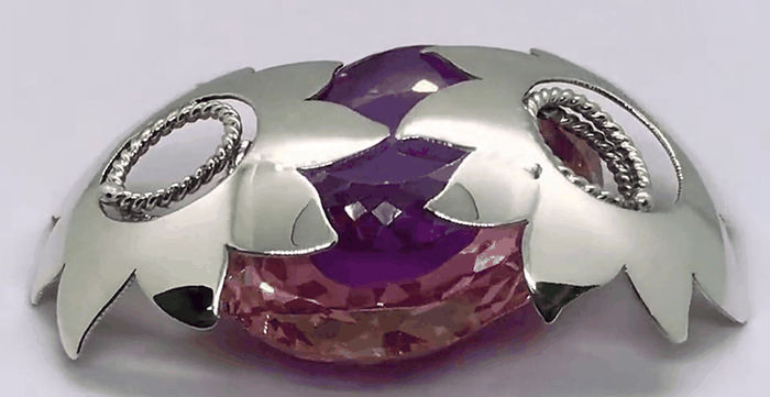 Large flower silver nipple shields in a non-piercing design