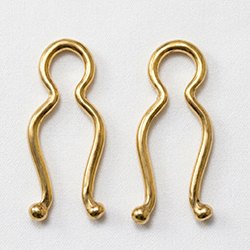 Solid 14ct gold non-piercing nipple clips.